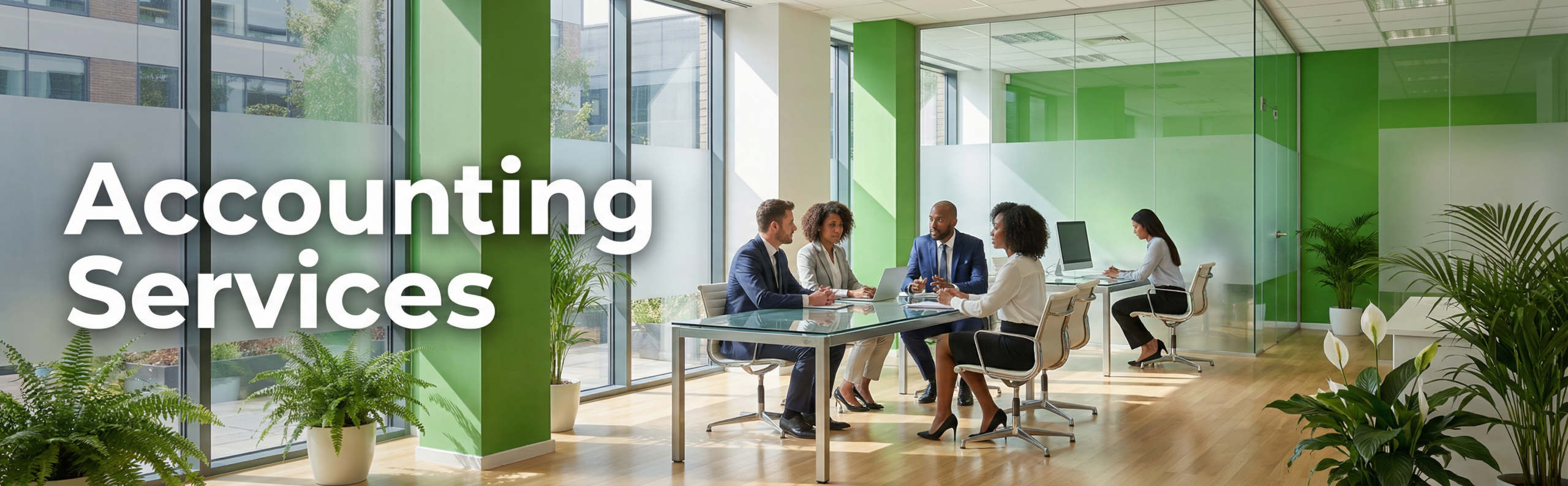 Professional Accounting Services in UAE - Expert Accountants Team Meeting in Modern Office | RBS Auditors