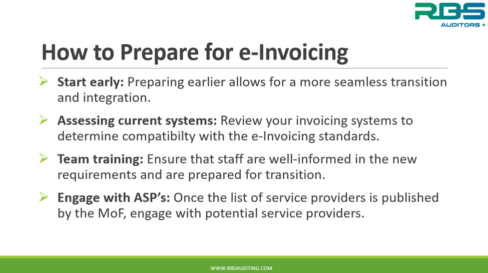 How to Prepare for e-invoicing